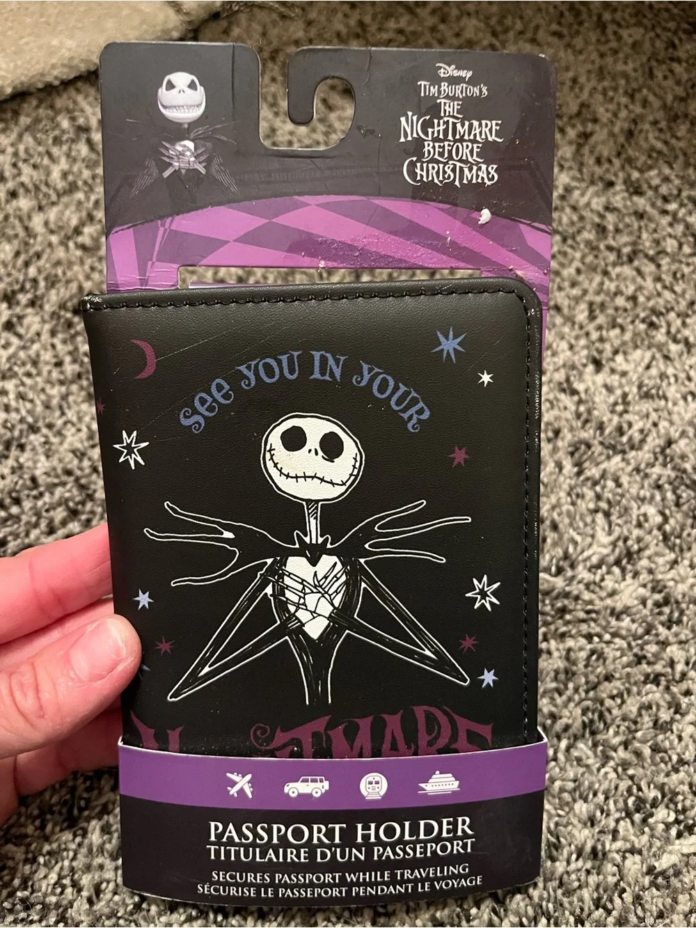 Nightmare Before Christmas passport holder